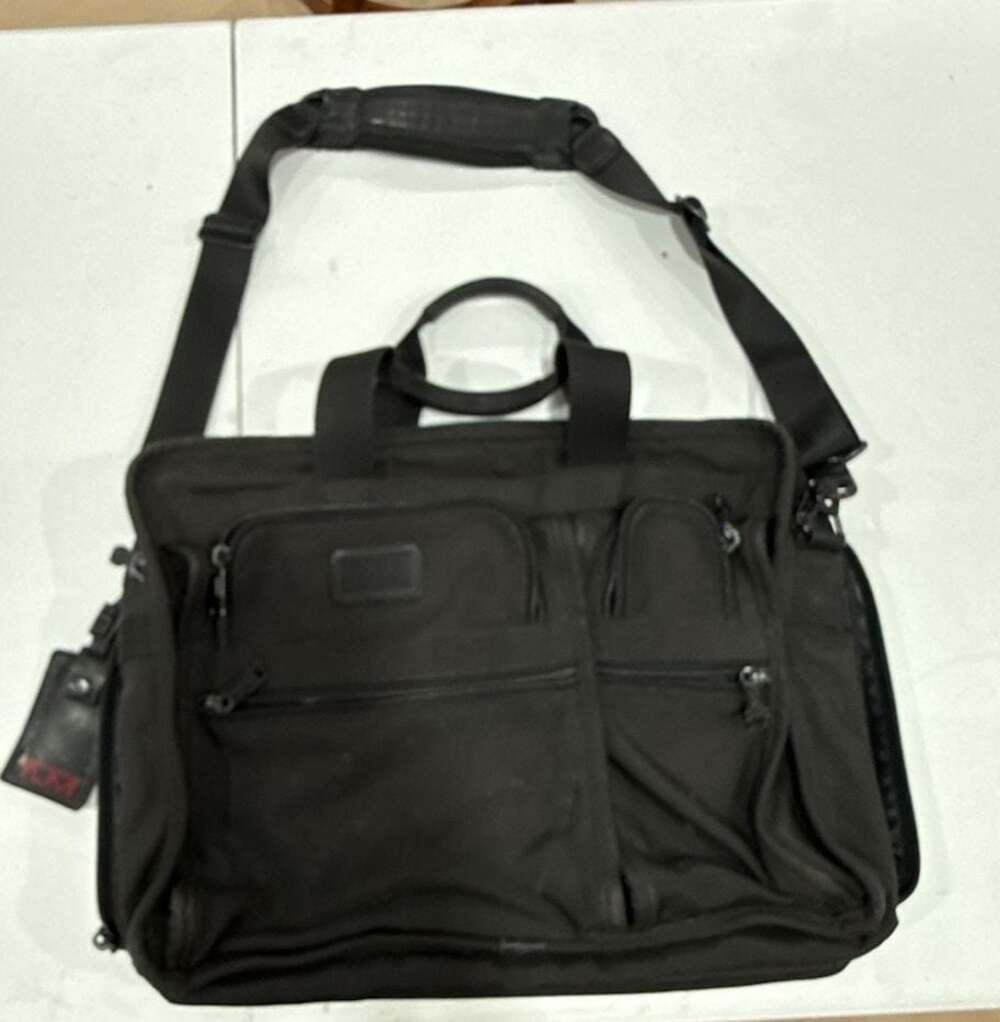 TUMI Alpha Business Ballistic Nylon Expandable Computer Briefcase 26203